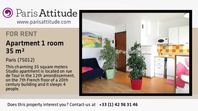Studio Apartment for rent - Porte Dorée, Paris - Ref. 4975