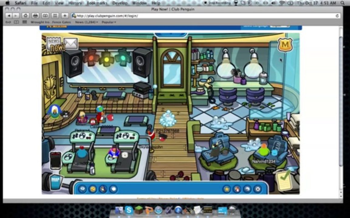 playing clubpenguin