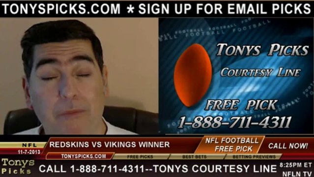 Minnesota Vikings vs. Washington Redskins Pick Prediction NFL Pro Football Odds Preview 11-7-2013