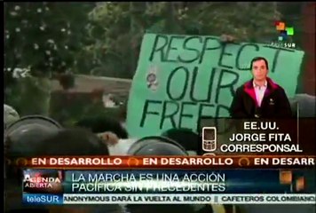 Arrancó la Marcha del Millón de Máscaras convocada por Anonymous