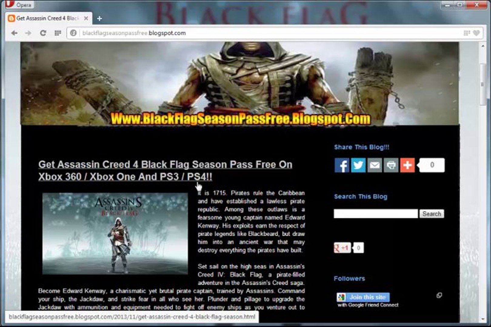 How to Unlock Assassins Creed IV Black Flag Season Pass Keys For Free!! -  video Dailymotion