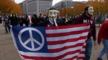 Protesters wearing masks descend on Washington, D.C.