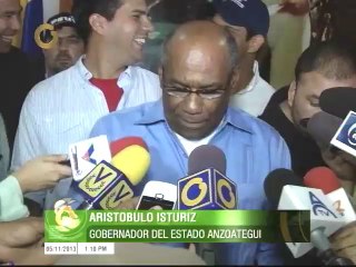 Gobernador de Anzoátegui presentó presupuesto para el año 2014