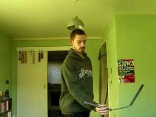 Back hand to back hand aerial to intercept finger spin [Freechaku / Freestyle Nunchaku]