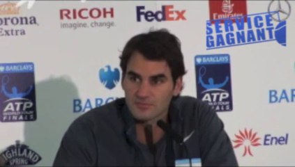 Masters Londres 2013 - Federer : "Les deux méritent d'être N°1 mondial"