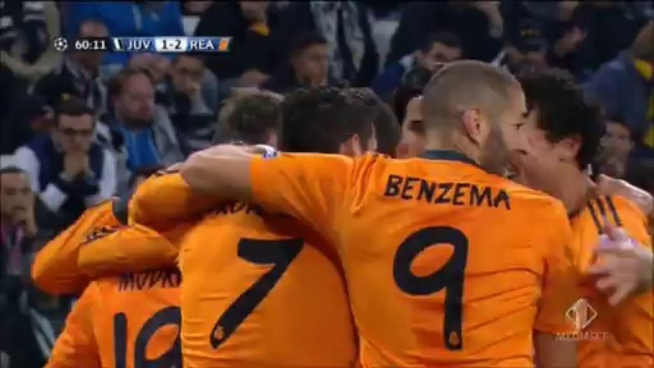 Juventus 2-2 Real Madrid gol Gareth Bale 5-11-2013