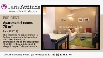 3 Bedroom Apartment for rent - Batignolles, Paris - Ref. 5461