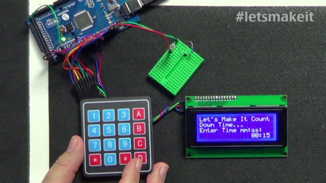 Countdown Timer With An Arduino - Lets Make It - Episode 42