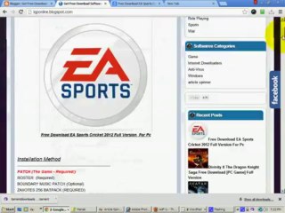 Free Download EA Sports Cricket 2012 Full Version For Pc