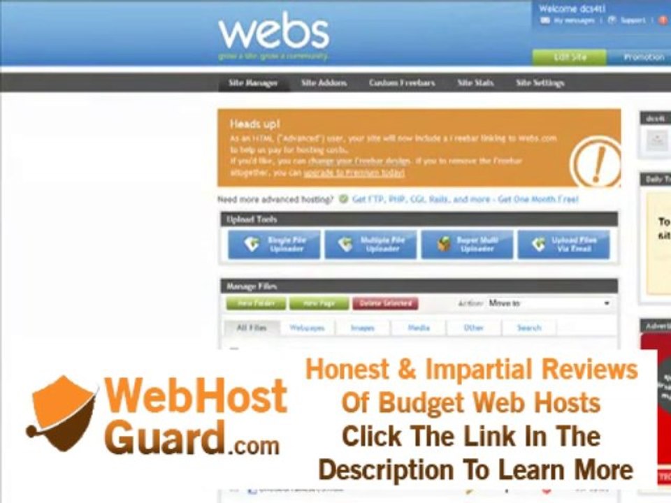 Dreamweaver CS4 Tutorial 4 HTML basic Web Hosting info Part 2/3