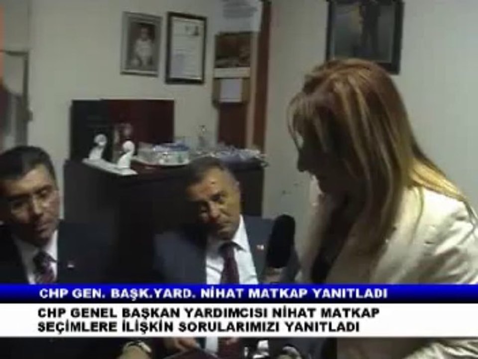 CHP GENEL BAŞKAN YRD. MATKAP TURHAL DA İDİ
