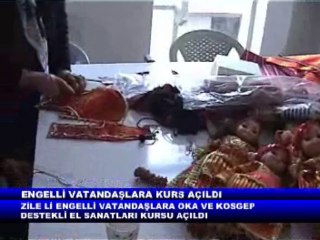 ZİLE DE ENGELLİ VATANDAŞLARA KURS AÇILDI