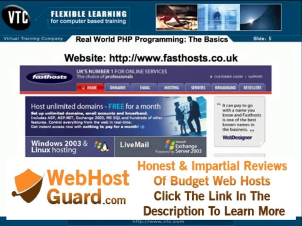 php tutorial - 1.06 hosting Resources