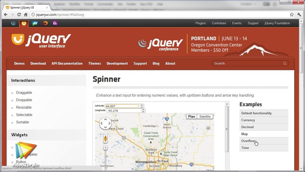 Tutoriel jQuery UI : Progressbar, slider, spinner | video2brain.com