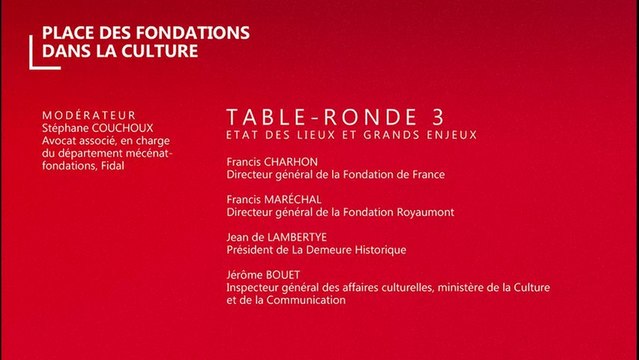 Table-ronde 3 - Les entretiens du mécénat