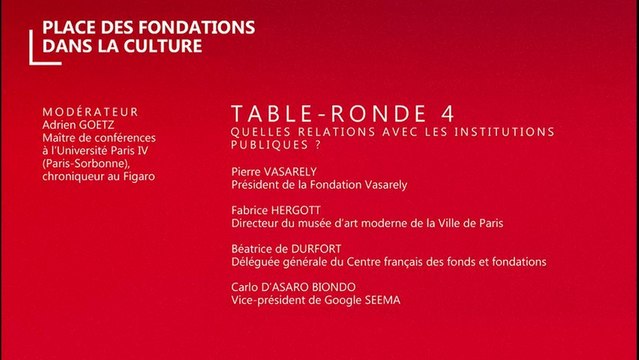 Table-ronde 4 - Les entretiens du mécénat