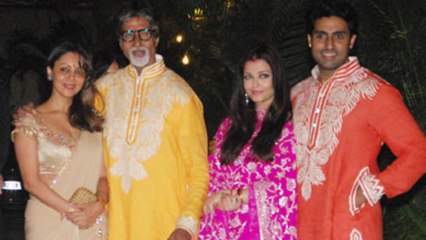 Plump Aishwarya Rai Vs Sexy Gauri Khan – Bachchan's Diwali Bash 2013