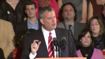 New York élit un nouveau maire Bill de Blasio et vire à gauche