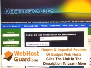 Domain und Webhosting von Hostingvalley
