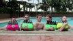 Bottle Boys Perform ‘Under The Sea’ Using Bottles In The Pool