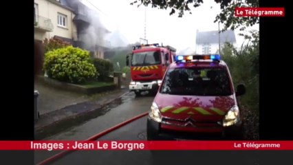 Quimper. Un pavillon endommagé par un incendie