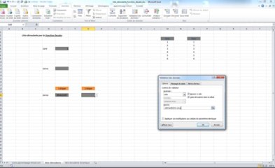 Excel | Liste déroulante avec la fonction Décaler