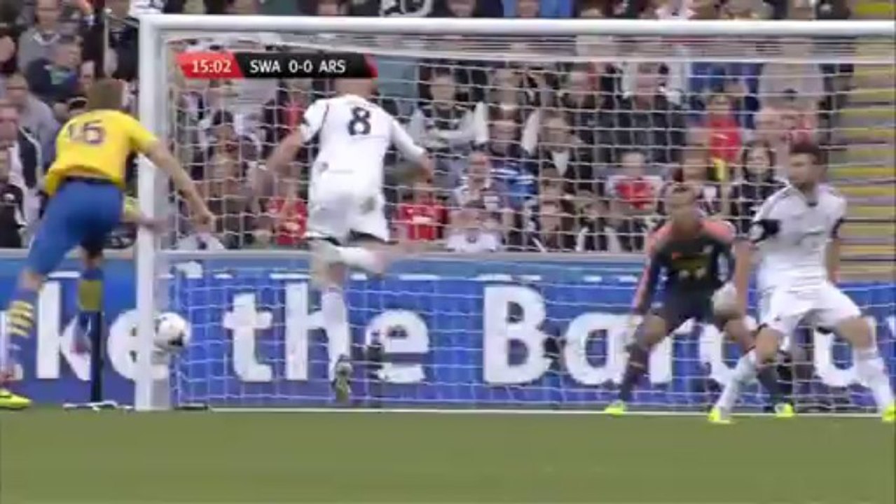 Swansea 1 - 2 Arsenal * Highlights