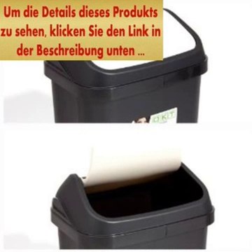 Angebote Abfalleimer Mülleimer Mülltonne Papierkorb 10L cerme Schwingdeckel.