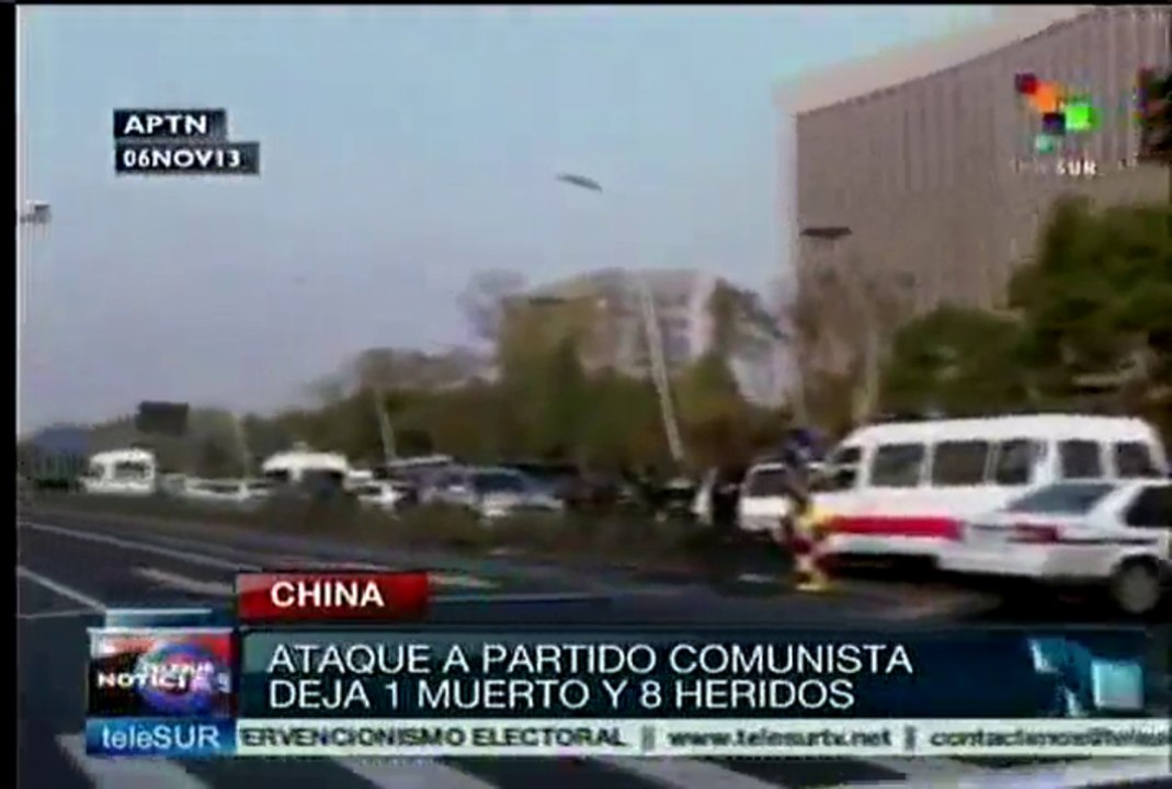 Un muerto por ataque en sede provincial del Partido Comunista de China
