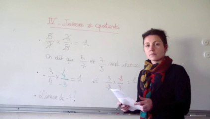 ch3 fractions IV- Inverse et division