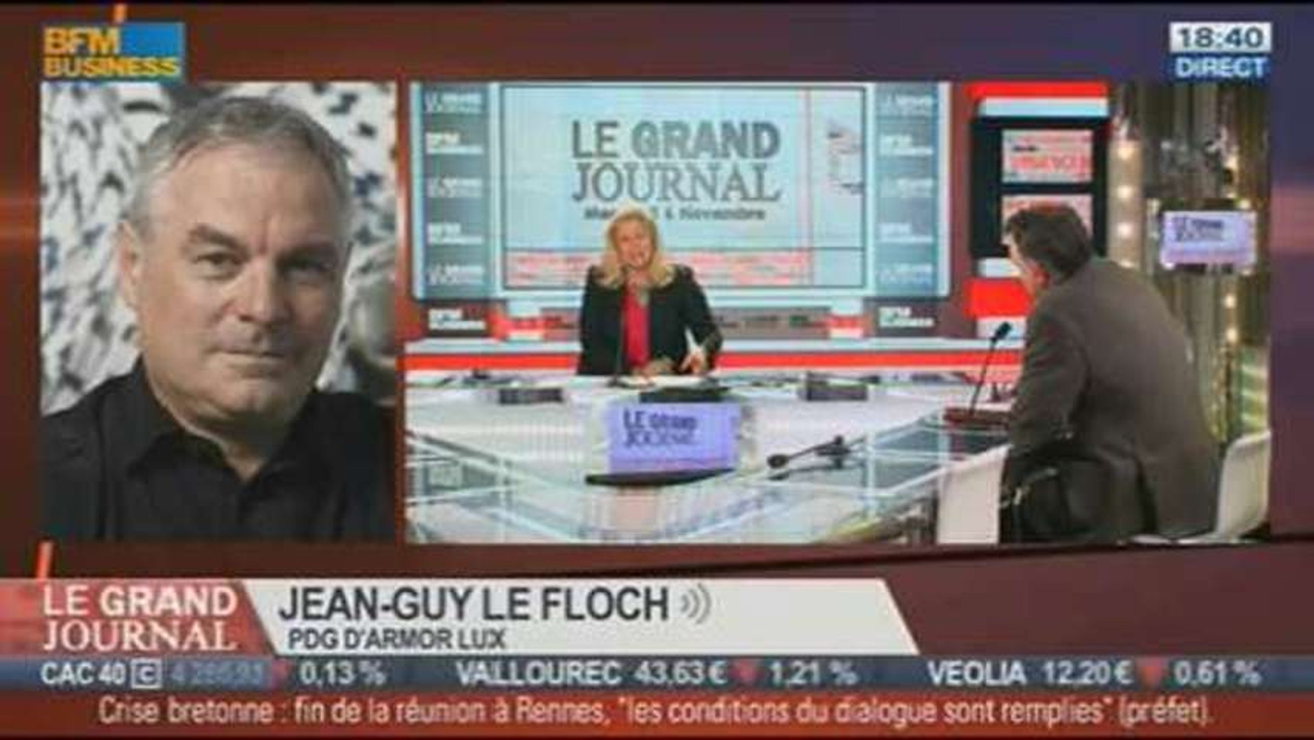 Yannick Le Bourdonnec et Jean-Guy Le Floch, dans Le Grand Journal - 06/11  3/4 - Vidéo Dailymotion