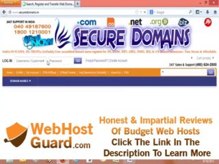 Tải video: SecureDomains.IN Domain Names, Search, Registration, Suffix, Transfer, 99.9% Uptime Hosting.