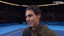 Rafael Nadal On-court interview after the match aganst Ferrer/ATP WTF 2013