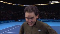 Rafael Nadal On-court Interview after his match against Wawrinka at ATP WTF 2013