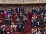 Standing ovation pour  Christiane Taubira à l'Assemblée - 06/11