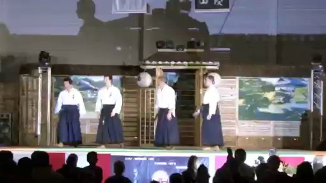 Aïki goshin do Takeda ryu Maroto ha Michel Hennequin et Olivier Demaret la grande nuit des samouraïs fréthun 27 mars 2010