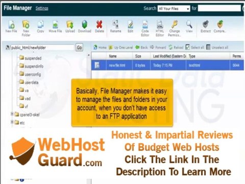 How to use File Manager in cPanel - Static Data Hosting