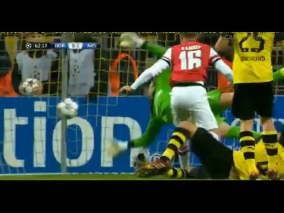 Borussia Dortmund - Arsenal Londyn 0:1 All Goals & Highlights (06.11.2013)
