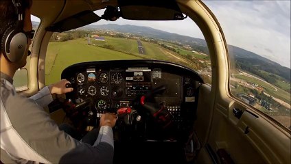 Entrainement en tour de piste - Aeroclub d'Ambert - PA38 - LFHT