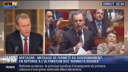 Le Soir BFM: Crise bretonne: le gouvernement durcit le ton - 06/11 1/4