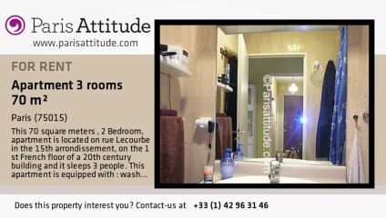 2 Bedroom Apartment for rent - Commerce, Paris - Ref. 7105