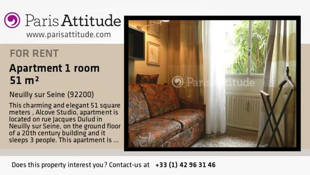 Alcove Studio Apartment for rent - Neuilly sur Seine, Neuilly sur Seine - Ref. 6086