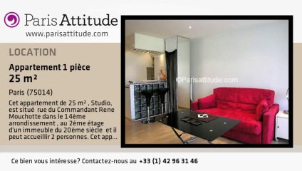 Appartement Studio à louer - Montparnasse, Paris - Ref. 6119