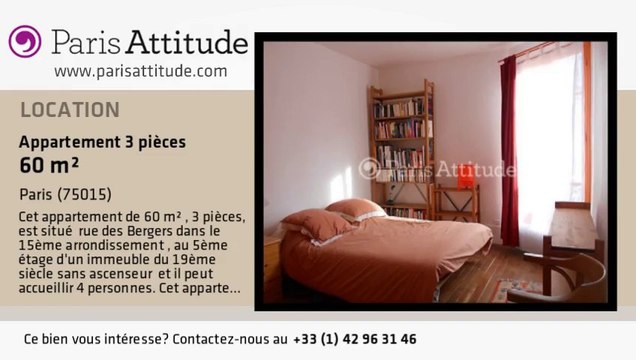 Appartement 2 Chambres à louer - Parc André Citroën, Paris - Ref. 7903