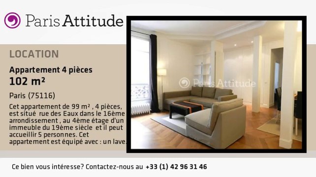 Appartement 3 Chambres à louer - La Muette, Paris - Ref. 8538
