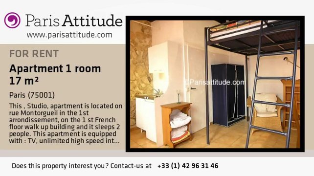Studio Apartment for rent - Châtelet, Paris - Ref. 6285