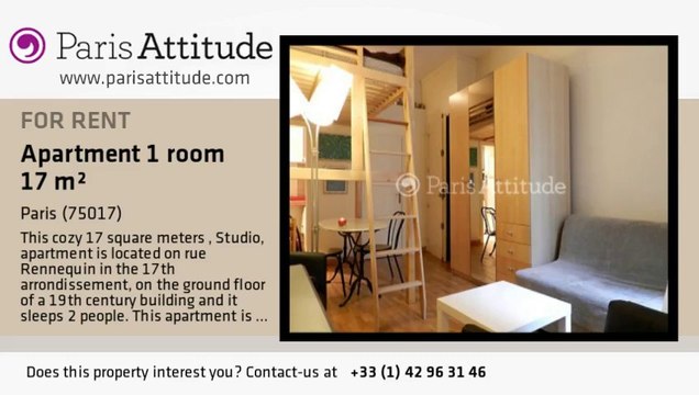 Studio Apartment for rent - Pereire, Paris - Ref. 8197