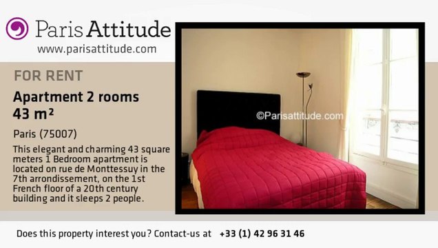 1 Bedroom Apartment for rent - Tour Eiffel, Paris - Ref. 3471