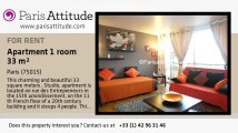 Studio Apartment for rent - Beaugrenelle, Paris - Ref. 2954