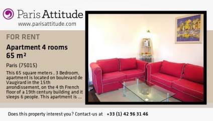 3 Bedroom Apartment for rent - Montparnasse, Paris - Ref. 3402